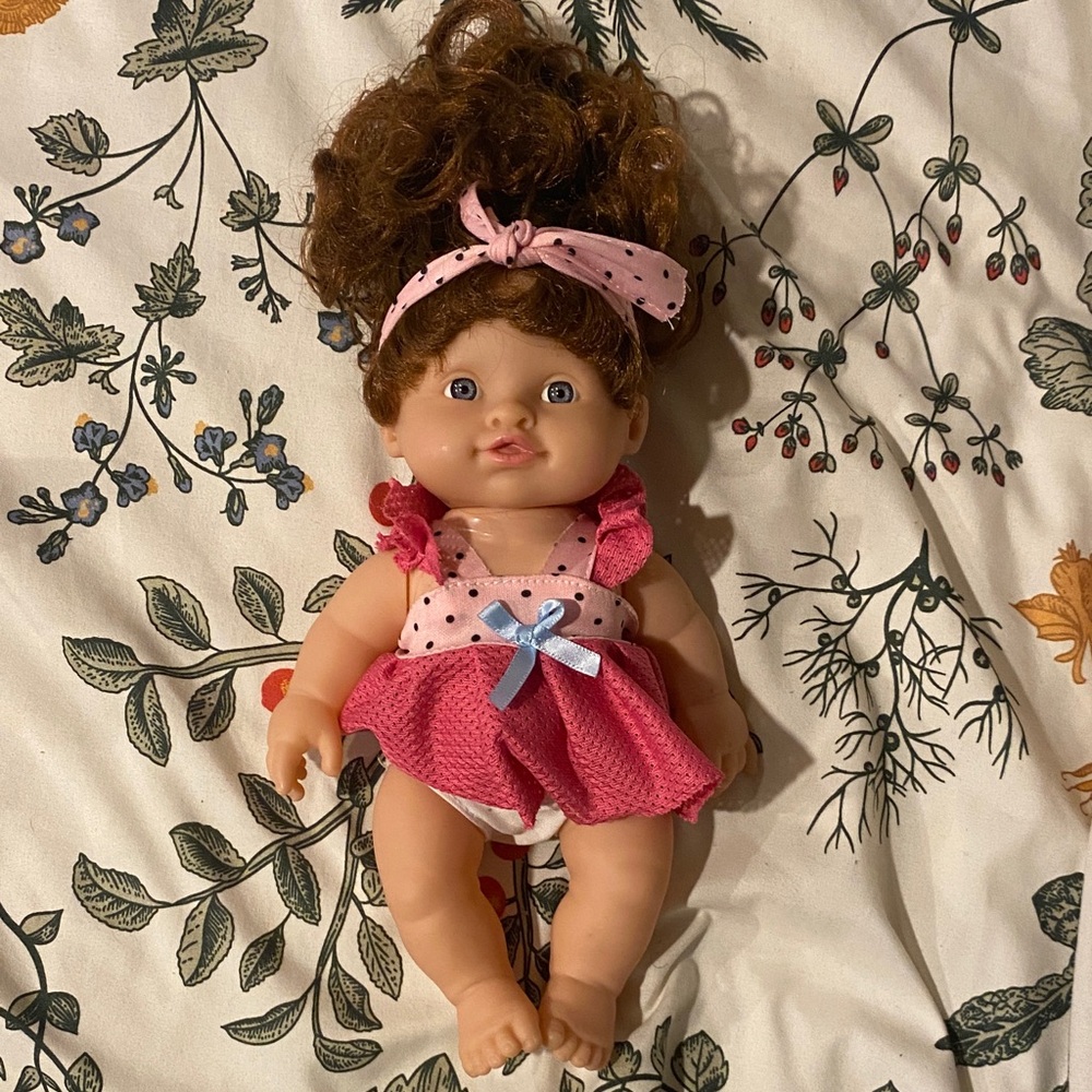 Adorable Pink Polka Dot Doll